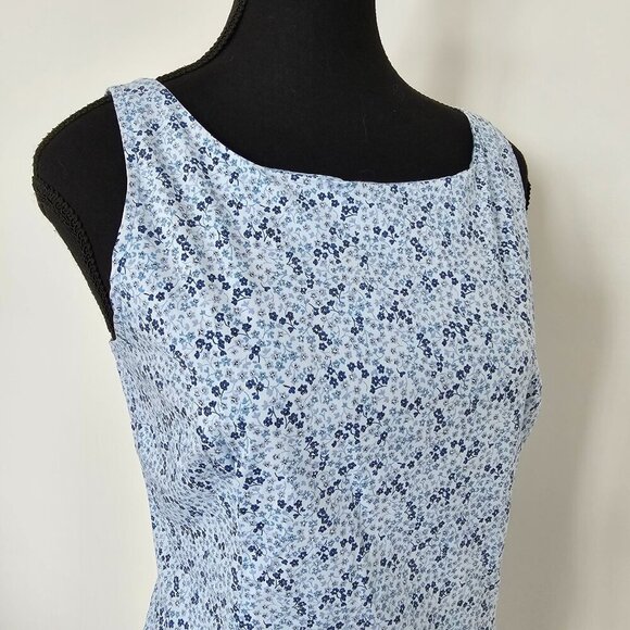 Reitman's Petites Blue Floral Dress, Size 10 - Picture 12 of 12